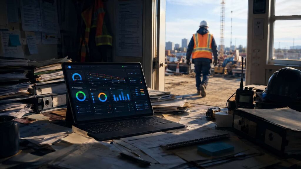 Coordonnateur SST quittant la paperasse pour retourner sur le chantier